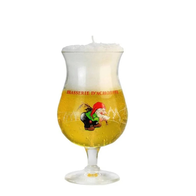 Bougie Parfumée Artisanale en Verre à Bière Chouffe 25 cl