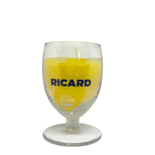 Bougie Artisanale dans Verre Ricard